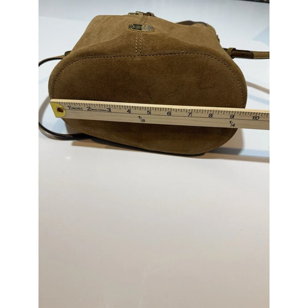 Lauren Ralph Lauren Dryden Diana Suede Leather Bucket Large Tote Shoulder Bag - Picture 6 of 6